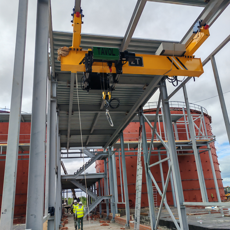 Sous-swlung Running Single Girder Bridge Granes