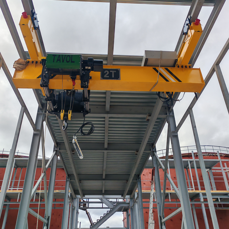 Sous-swlung Running Single Girder Bridge Granes