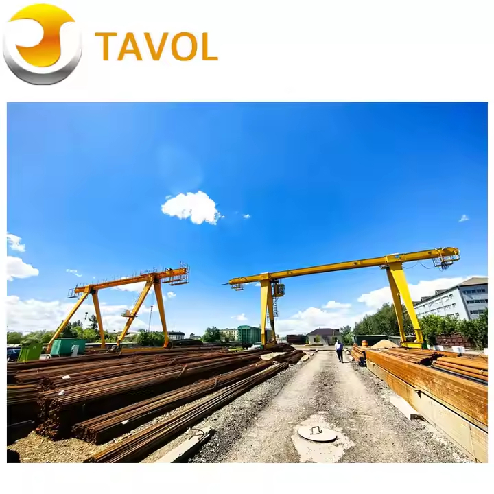 Brand Tavol 20 tonnes Crine de portique à faisceau unique universel avec palan de corde métallique